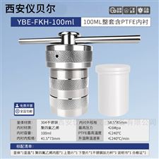 FKH-100ml防爆水热合成反应釜T型四氟内胆100ML
